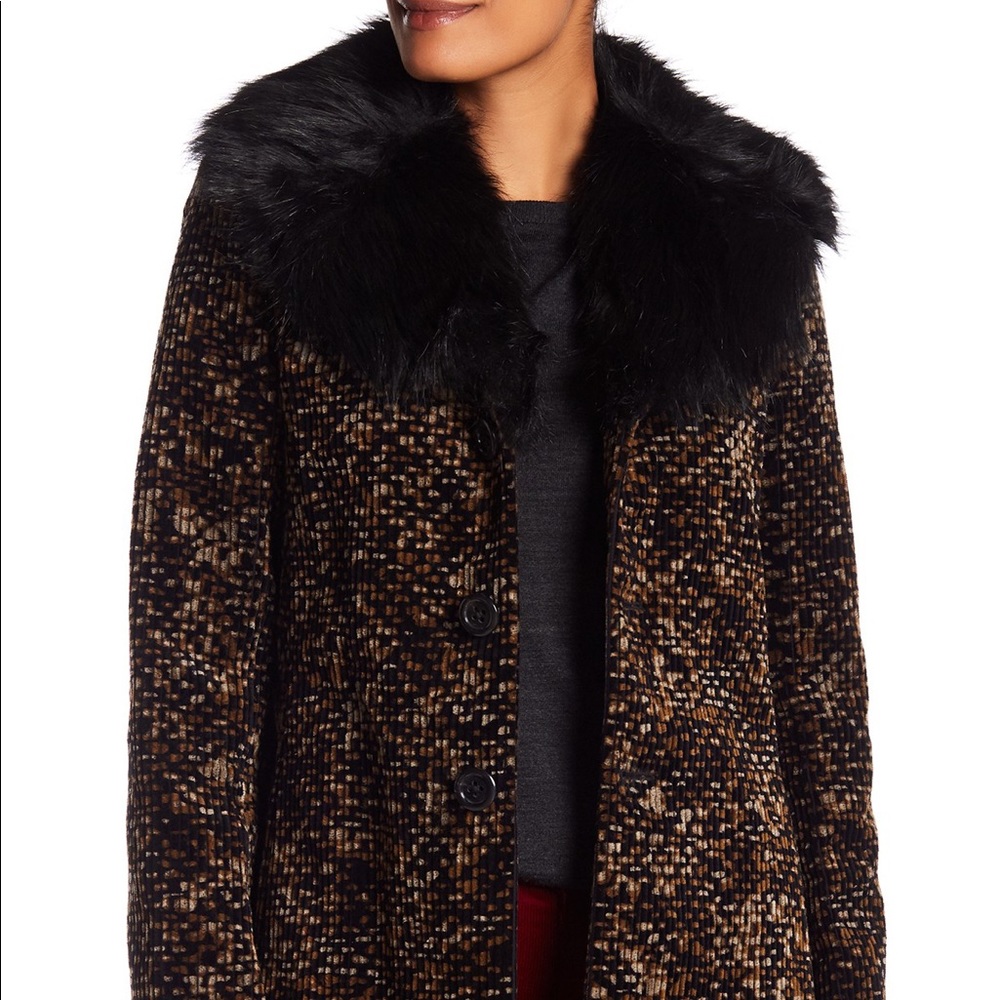 Marc Jacobs Runway Coat with faux fur trim